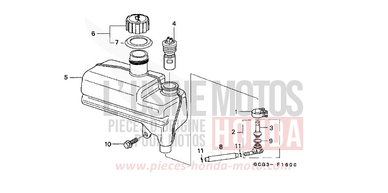 OELTANK von CB1300 Super Bold'or ABS SQUASH ORANGE (YR216) von 1999